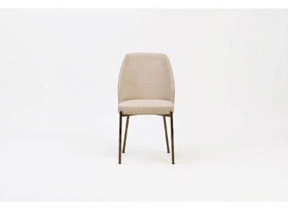 Sillas de comedor exclusivas en beige. Juego completo de x6 sillas de cocina tapizadas.