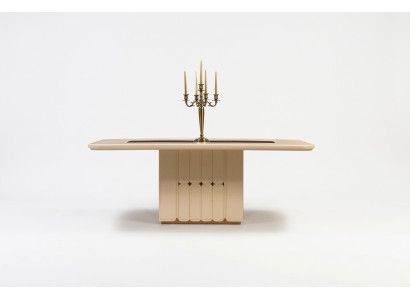 Moderna mesa de comedor, mesas de diseño de madera, comedor, muebles de lujo.