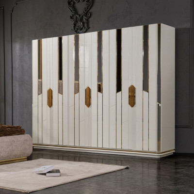 Armario para ropa Armario de madera Armario moderno Blanco