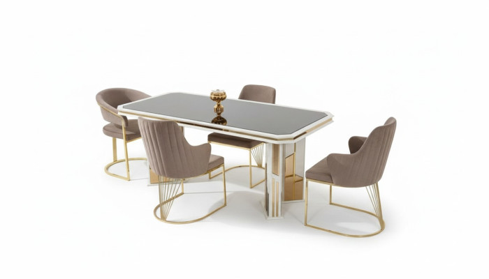 Mesa de comedor mesa de comedor rincón de comedor mesa mesa de madera blanca comedor de madera