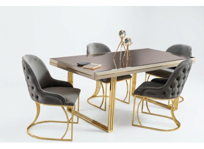 Grupo de comedor esquina de comedor muebles de comedor mesa de comedor sillas conjunto de 7 piezas gris de lujo