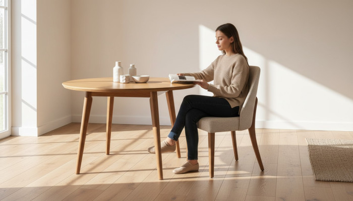Sillas de comedor Sillas de cocina Sillas de madera Juego de 6 sillas de madera gris