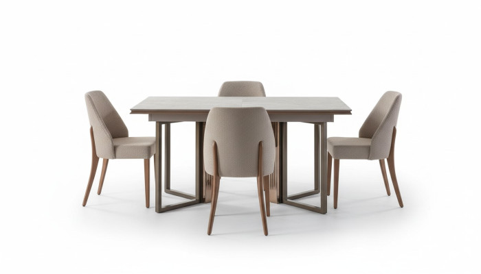 Conjunto de comedor Grupo de comedor Esquina de comedor Mesa de comedor Sillas Madera Gris 7 piezas