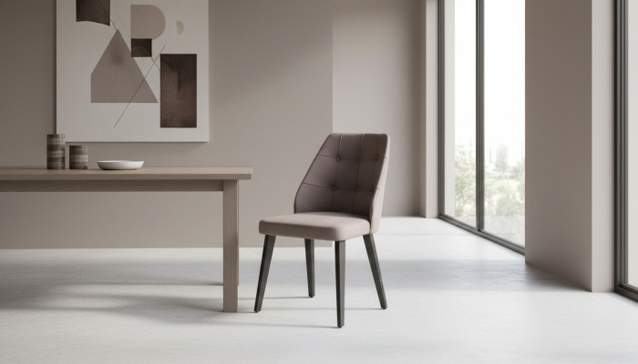 Sillas de comedor completas Sillas de cocina 6 piezas Sillas de madera Gris