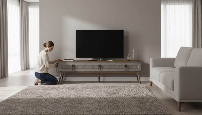 Aparador moderno muebles lujosos para sala de estar diseñador de madera soporte para TV