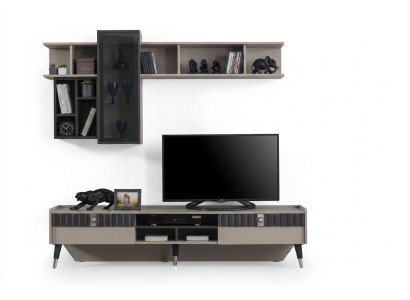 Mueble bajo exclusivo de madera moderno estante de TV soporte para TV.