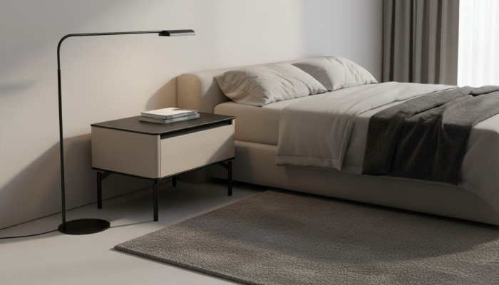 Mesita de noche blanca Diseñador Muebles modernos para habitaciones infantiles Consola de noche Nueva