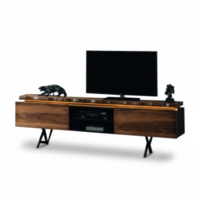 Mueble de salón de lujo de madera robusta, cómoda baja para TV, completamente nuevo.