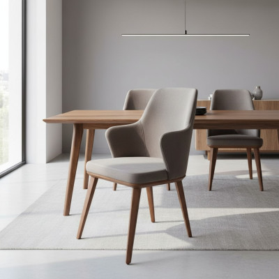 Conjunto completo de sillas de comedor sillas de cocina sillas de tela 6 piezas