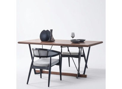 Mesa de comedor mesa de madera mesa de comedor tabla comedor marrón madera 180 cm.