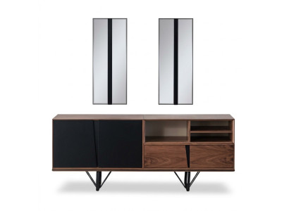 Armario de madera cómoda aparador aparador armario aparador marrón madera comedor