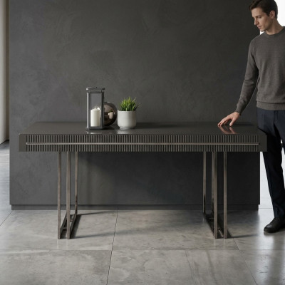Mesa de comedor moderna Mesa de comedor Mesa Comedor Muebles de comedor Madera Gris