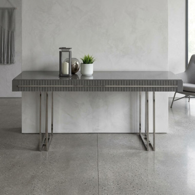 Mesa de comedor moderna Mesa de comedor Mesa Comedor Muebles de comedor Madera Gris