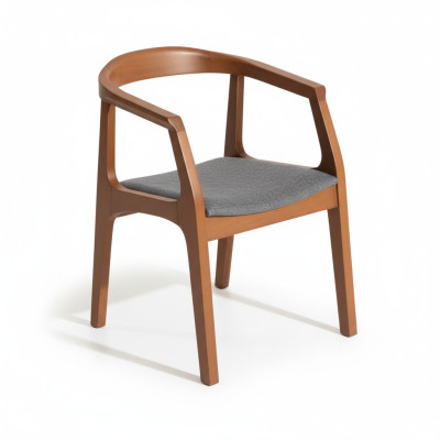 Conjunto de sillas de comedor, sillas de cocina, sillas de madera, juego de 6 sillas marrones.