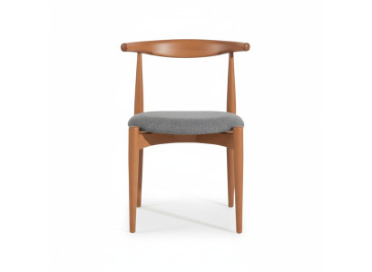 Silla de comedor Silla de madera Silla de cocina sin apoyabrazos Marrón Muebles de madera