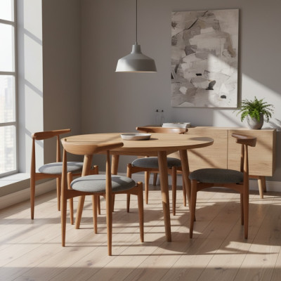 Set de sillas de cocina sillas de comedor sillas de madera Set de 4 sillas marrones