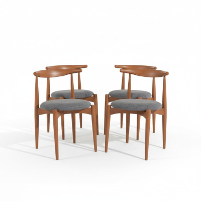 Set de sillas de cocina sillas de comedor sillas de madera Set de 4 sillas marrones