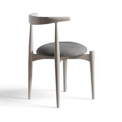 Grupo de sillas de cocina sillas de comedor sillas de madera juego de 2 sillas beige.