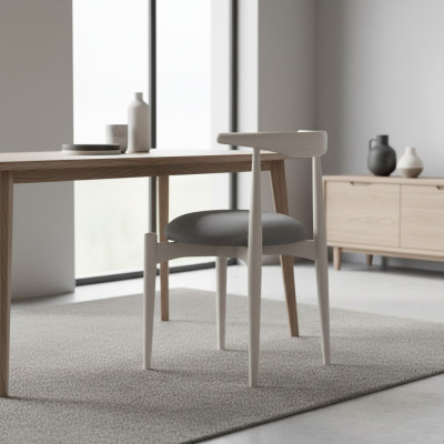 Conjunto de sillas de comedor sillas de cocina sillas de madera juego de 6 sillas beige