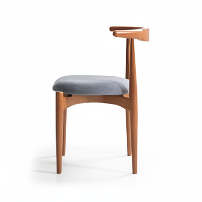 Silla de madera Silla de cocina Silla de comedor Marrón Muebles de madera Silla Clásica