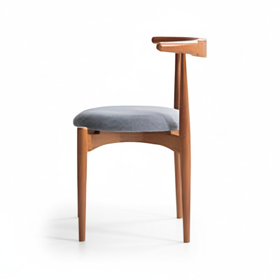 Grupo Braun Sillas de cocina Sillas de comedor Sillas de madera Juego de 4 sillas