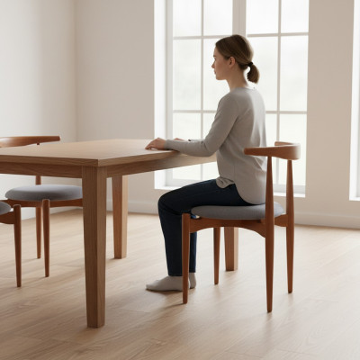 Juego de asientos sillas de comedor sillas de cocina sillas de madera marrón 6 piezas.