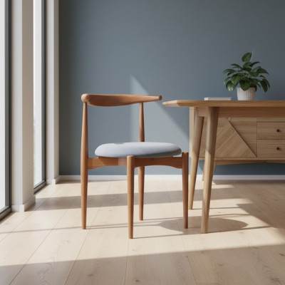Juego de asientos sillas de comedor sillas de cocina sillas de madera marrón 6 piezas.