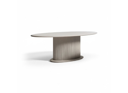 Mesa de comedor de lujo mesa de comedor mesa de madera Beige Comedor Mesa de comedor de madera