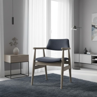 Conjunto de asientos Sillas de comedor Sillas tapizadas de comedor Gris 6 pzs. Sillas