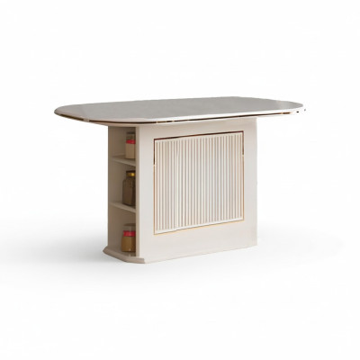 Mesa de comedor moderna, mesa de comedor, mesa de madera beige para comedor, mesa de madera