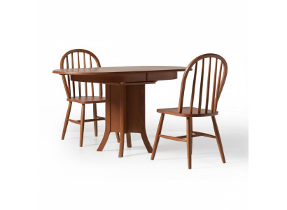 Conjunto Grupo de comedor de madera Mesa de comedor Sillas 5 piezas Marrón Rincón de comer