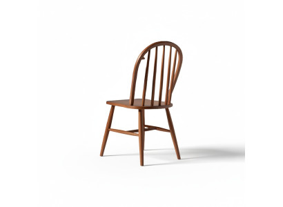 Conjunto de sillas de madera para la cocina y el comedor, juego de 6 piezas, marrón.