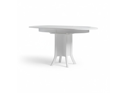 Extensible mesa de comedor mesa de comedor mesa de madera blanco