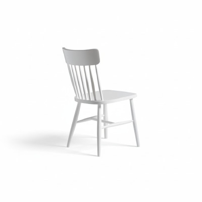 Sillas de comedor Grupo de sillas de madera Juego de sillas de cocina 4 piezas Blanco Madera