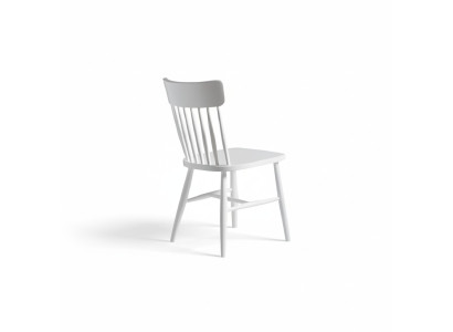 Sillas de comedor Grupo de sillas de madera Juego de sillas de cocina 4 piezas Blanco Madera