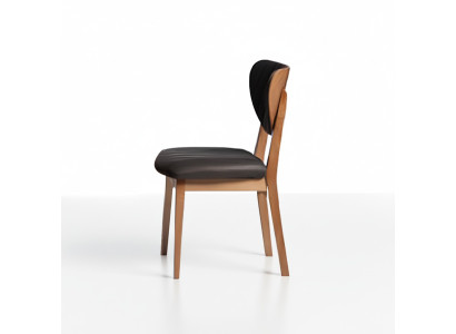 Conjunto de sillas de madera sillas de cocina sillas de comedor tela 2 piezas marrón madera