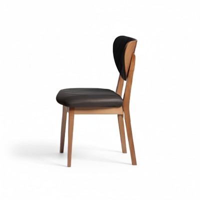 Grupo de sillas de comedor sillas de madera sillas de cocina conjunto de 6 piezas marrón madera