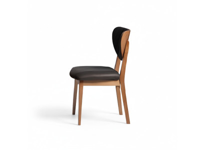 Grupo de sillas de comedor sillas de madera sillas de cocina conjunto de 6 piezas marrón madera