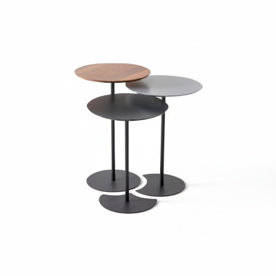 Mesa auxiliar conjunto de mesa de centro mesa de café mesa lateral negro mesa