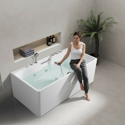 Bañera de hidromasaje de lujo con asa 150x80, bañera de baño de lujo con asa 150x80.