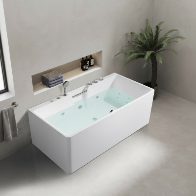 Bañera de hidromasaje de lujo con asa 150x80, bañera de baño de lujo con asa 150x80.