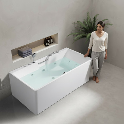 Whirlpool baño de remolino bañera de hidromasaje en casa spa blanco bañera relax