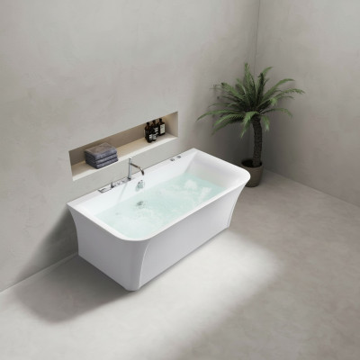 Baño Bañera de hidromasaje Jacuzzi Jacuzzi Bañera de hidromasaje interior Spa doméstico Bañera blanca