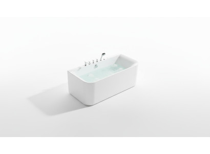 Baño Bañera Spa Bañeras Cuarto de baño 170x80 Bañeras Blancas Acrílicas Grifería
