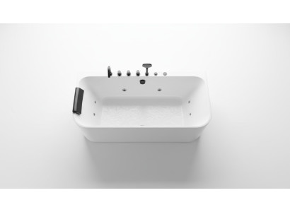 Bañera de hidromasaje de acrílico Bañera de hidromasaje interior Spa para el hogar Blanco