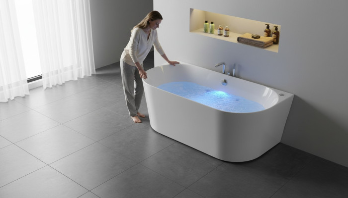 Relajarse en casa Spa Bañera de hidromasaje Bañera de hidromasaje interior Blanco 