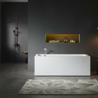 Lujo bañera de hidromasaje interior spa en casa bañera de hidromasaje blanco relajarse