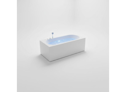  de lujo Bañera de hidromasaje Jets de masaje de burbujas Bañera de hidromasaje Whirlpool LED