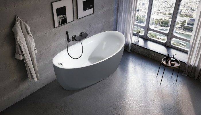 Baño de acrílico Bañera Bañera independiente Baño moderno