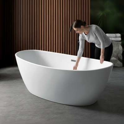 Baño de acrílico bañera bañera bañera independiente moderna cuarto de baño